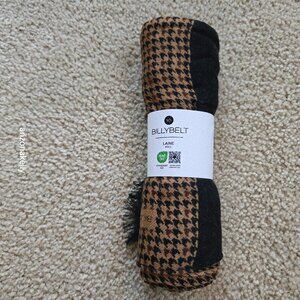 NWT BILLYBELT 100% Wool Houndstooth Scarf Lightweight French France